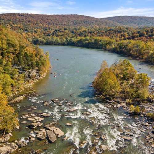 The view of these Shenandoah rapids from the back deck is incredible.  It's like staying inside a national park!