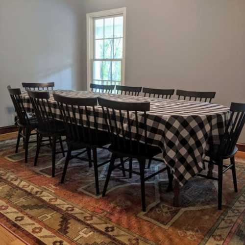 Large dining room easily seats 10 or more!