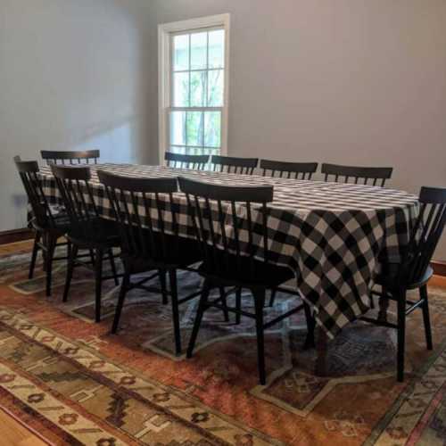 Large dining room easily seats 10 or more!