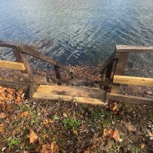 Private waterfront area