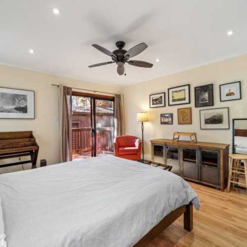 Bedroom #1: queen bed, main floor