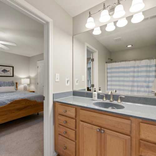 Bathroom #2: full bathroom with bathtub/shower combo