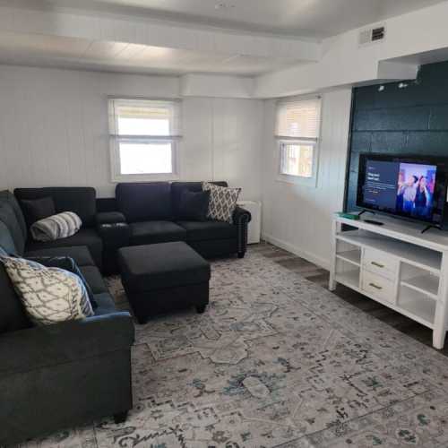 Lower level media room