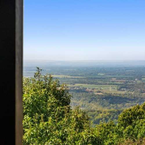 The back porch off the loft has unbeatable views of the Shenandoah Valley!