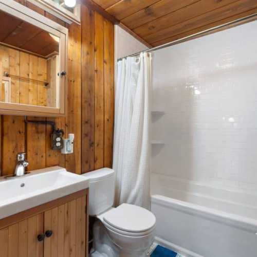 Bathroom #1: Full bathroom with bathtub/shower combo