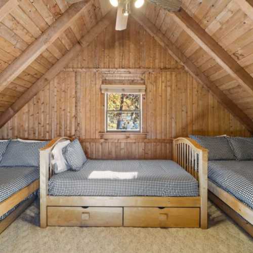 Bedroom #3: loft bunk room has 4 twin beds