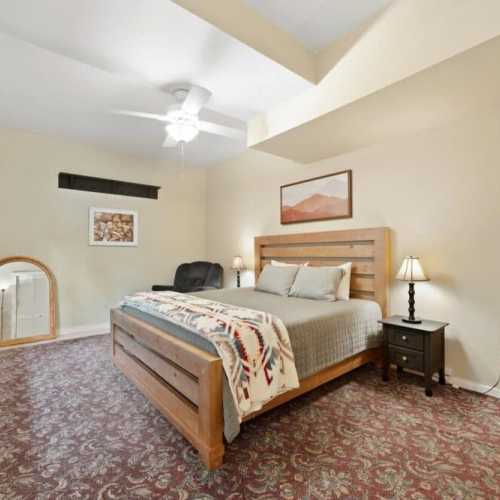 Bedroom 3: king bed, lower level