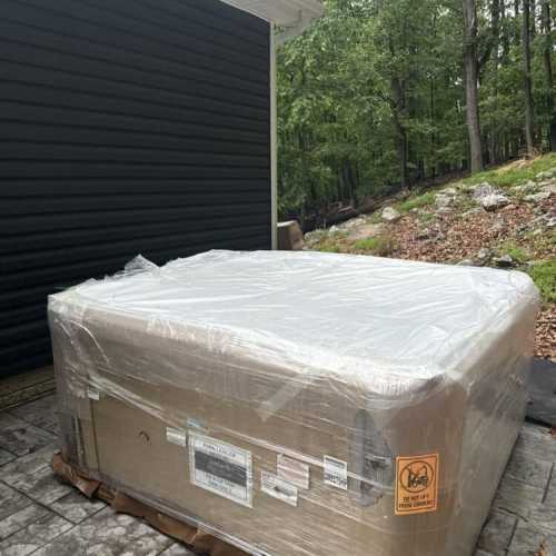 Brand new hot tub (better photo coming soon)