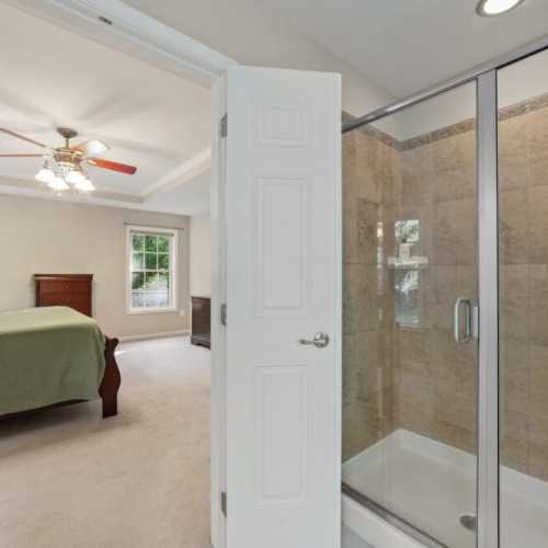 Bathroom #1: full bathroom with separate shower and large soaking tub