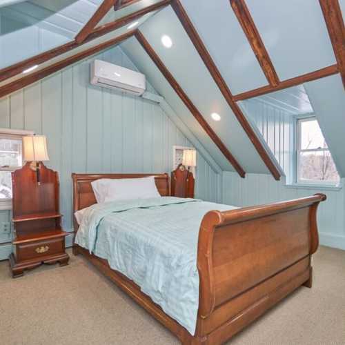 Bedroom #5: queen bed on 3rd floor with en suite full bath