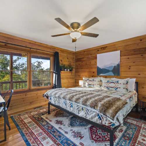 Bedroom #1: King bed on main floor