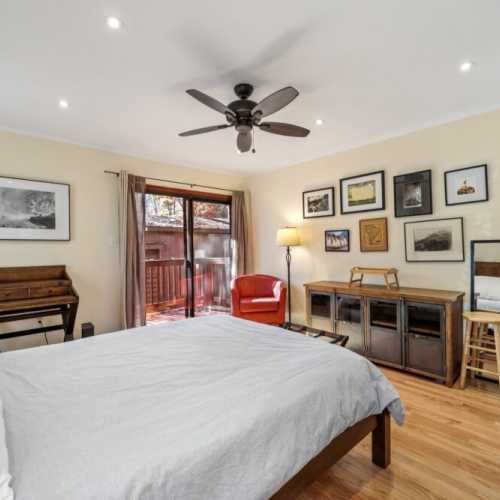 Bedroom #1: queen bed, main floor