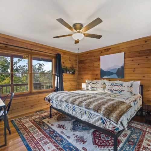 Bedroom #1: King bed on main floor