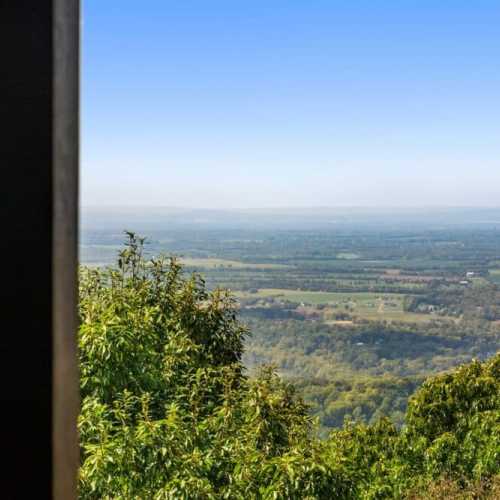 The back porch off the loft has unbeatable views of the Shenandoah Valley!