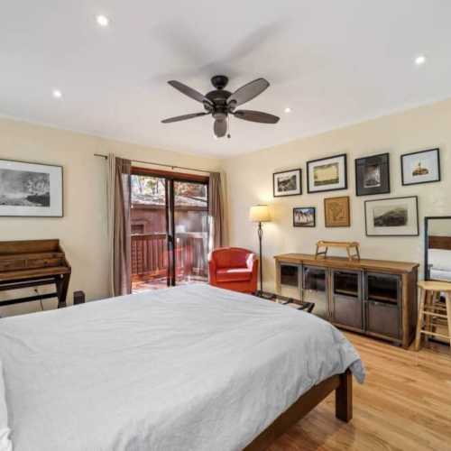 Bedroom #1: queen bed, main floor