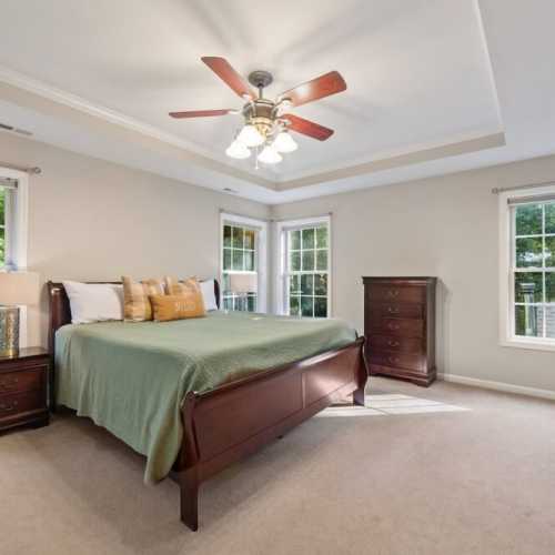 Bedroom #1: king bed on the 2nd floor with en suite full bathroom