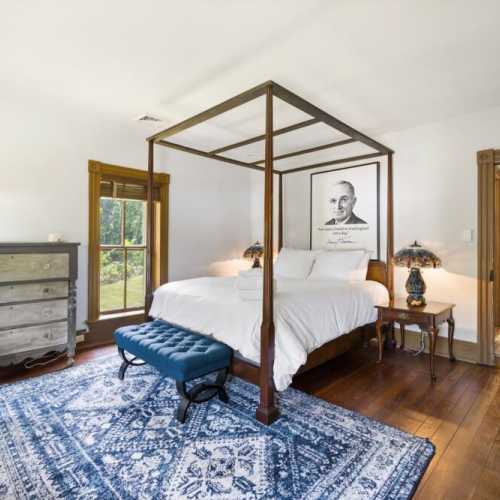 Bedroom #2: queen bed on 2nd floor, shares bathroom #3 with bedroom #3