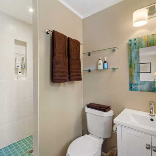 Bathroom #2: en suite full bath for bedroom #2