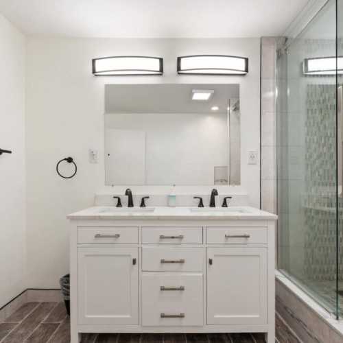 Bathroom #3: full bathroom with shower on lower level