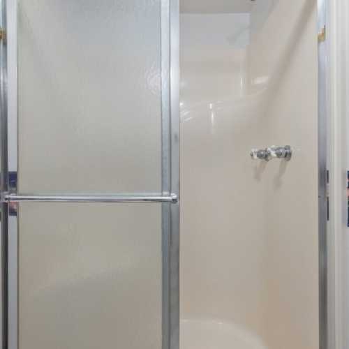 Bathroom 2: Full bathroom with a shower in the basement