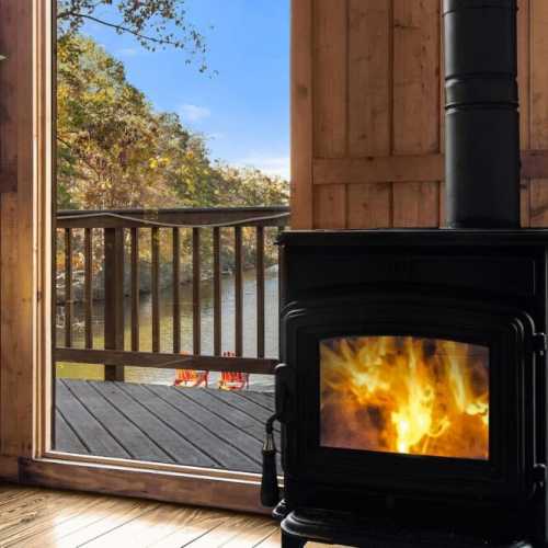 The cabin is a treat in all seasons.  Too cold to venture out?  Build a fire and cozy up next to the wood stove!