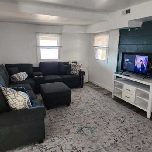 Lower level media room