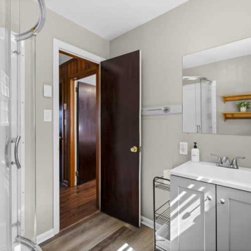 Bathroom: full bathroom with shower