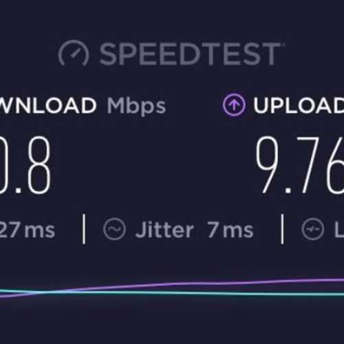 Wifi speeds are about 10 Mbps