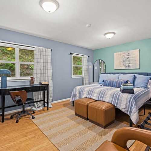 Bedroom #3: king bed on the main floor