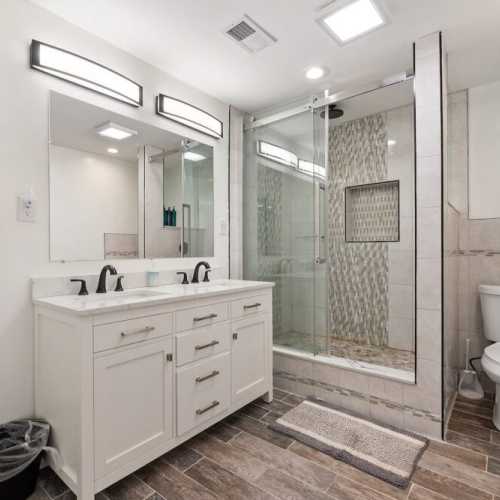 Bathroom #3: full bathroom with shower on lower level