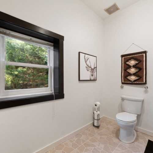 Bathroom 2: lower level bathroom with a shower