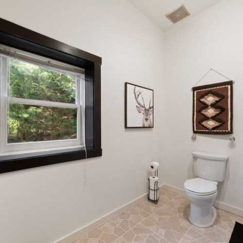 Bathroom 2: lower level bathroom with a shower
