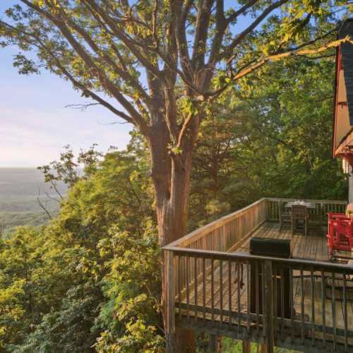 Note: after the hot tub was installed the grill was moved to the other side of the deck