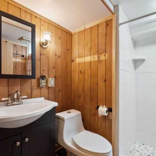 Bathroom #2: Full bathroom with shower in the lower level